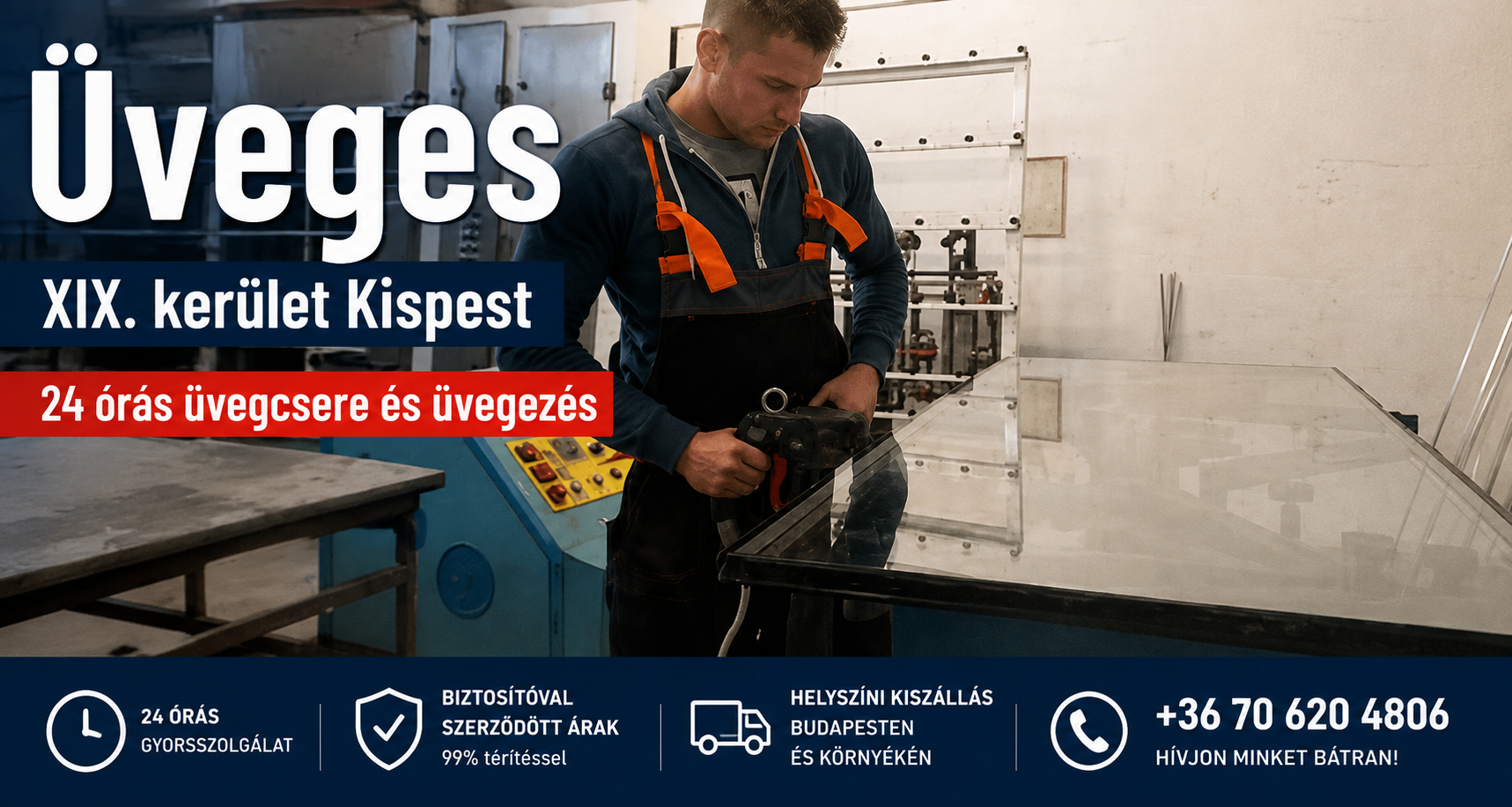Kirakat üvegezés 19 kerületben